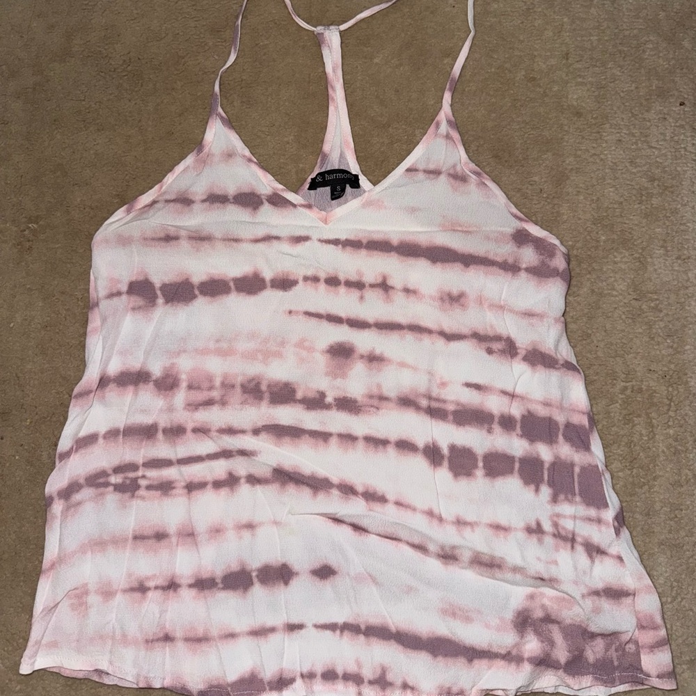Women's Pink Tie-Dye Top